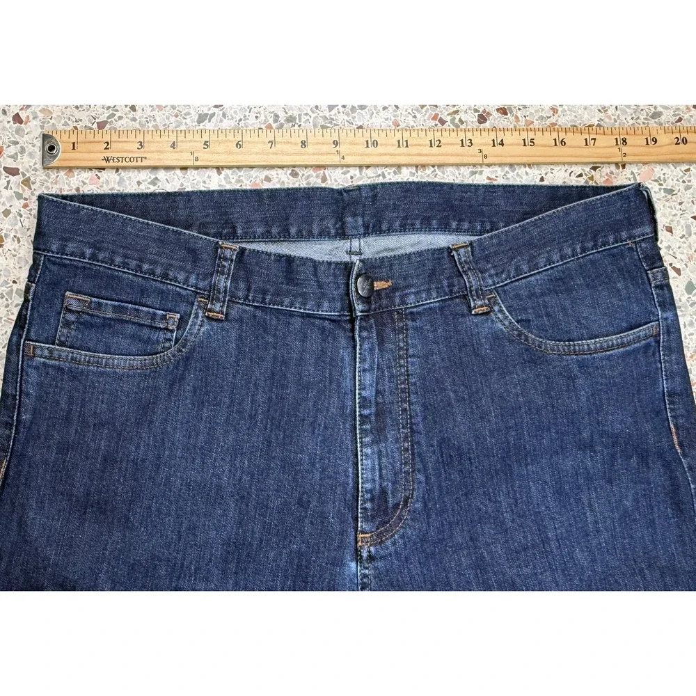 Canali Men's Blue 5 Pocket Made In Italy Straight Leg Denim Jeans Size‎ 54